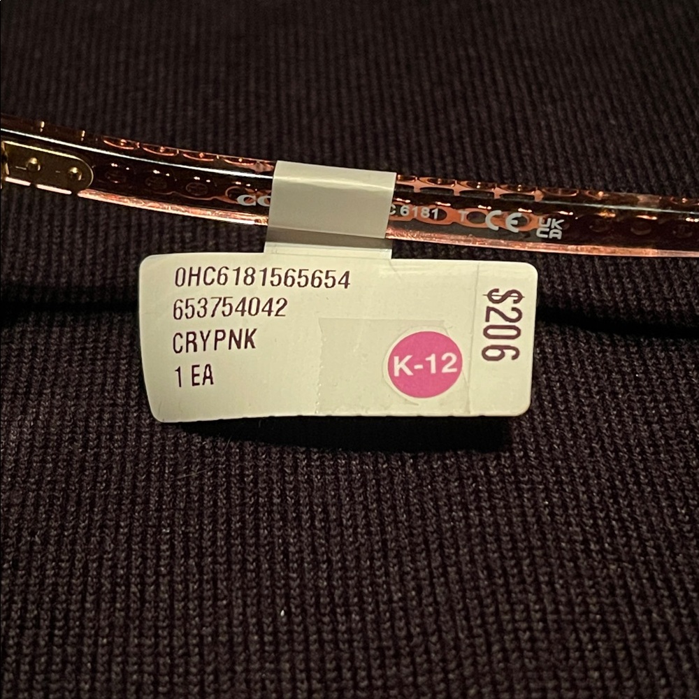 Coach Rose Gold Eyeglasses Demo HC6181 Size 54 - Picture 2 of 3